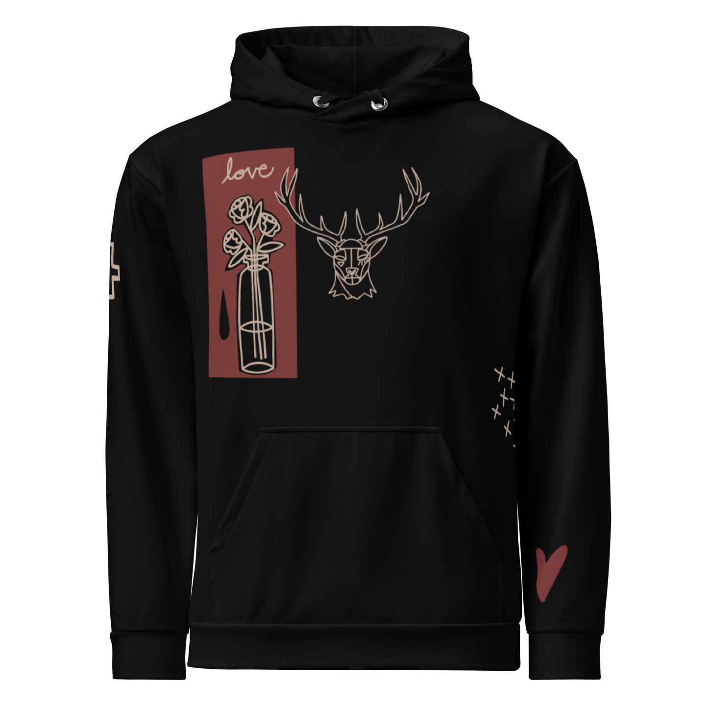 Soulmates unisex cotton hoodie